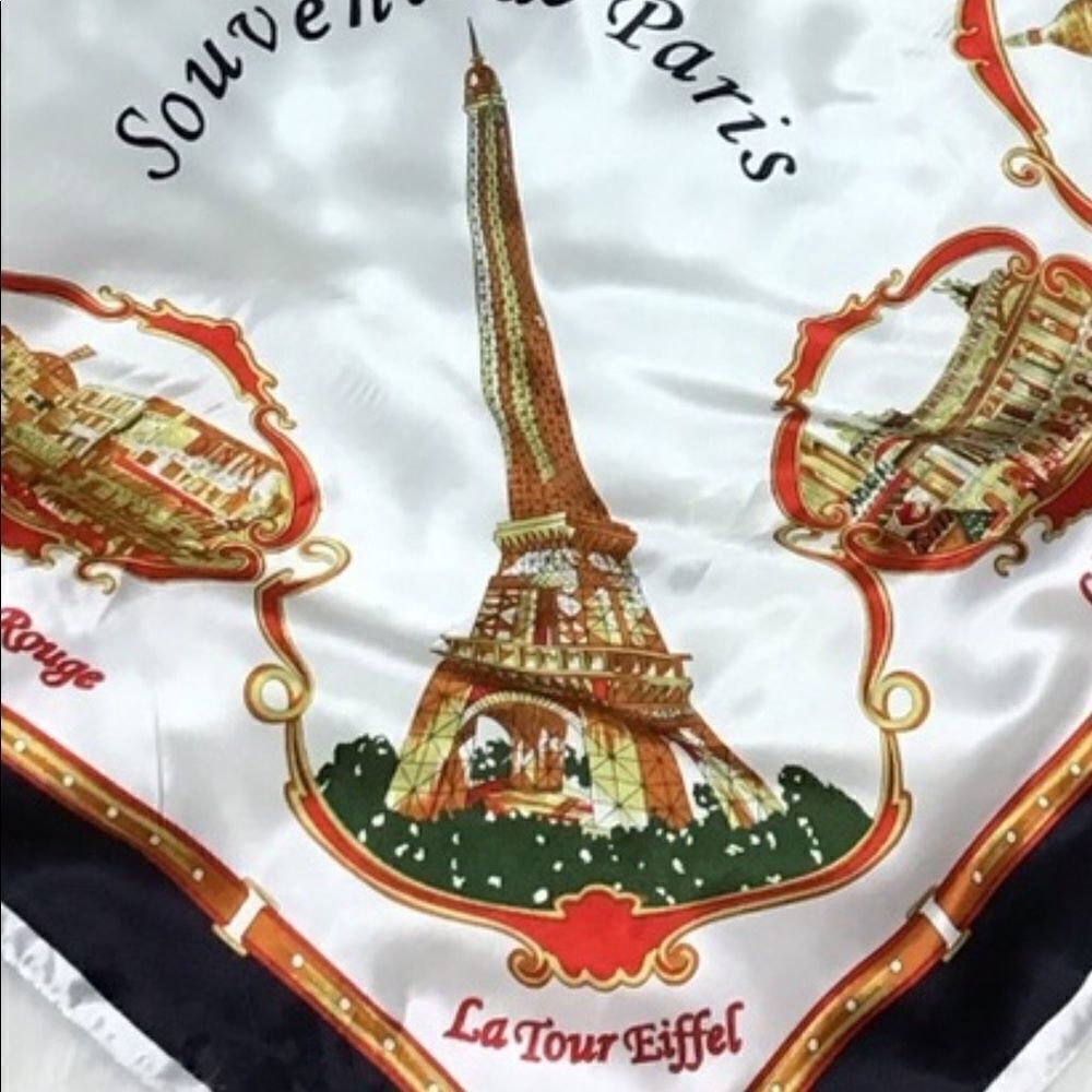 Vintage J. Micro Sancho Souvenir de Paris Scarf